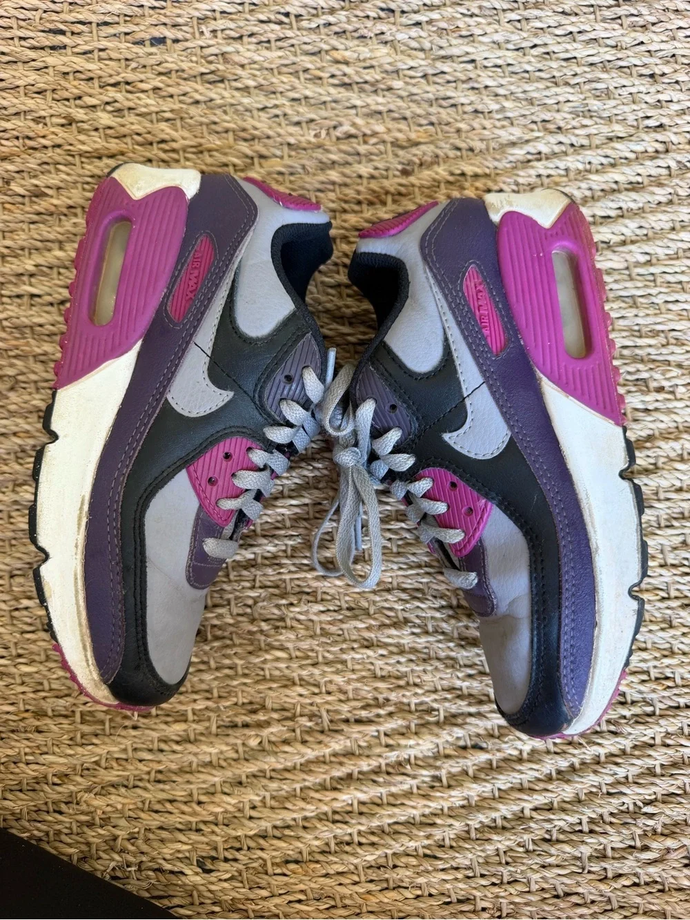 💜👟 Nike Air Max 90 GS “Dark Raisin” Youth Sneakers Size 2Y Big Girls 👟💜